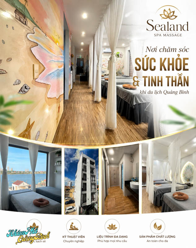 Sealand Spa Massage Quảng Bình nơi thư giãn sau ngày dài mệt mỏi